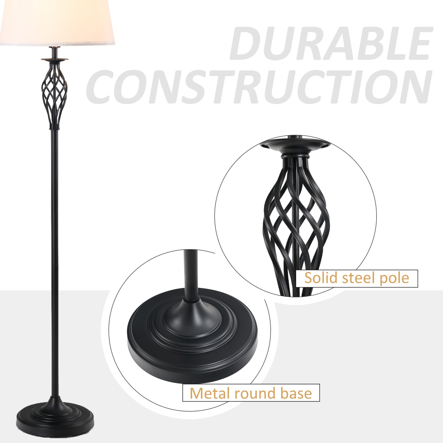 3-Piece Vintage Lamp Set – Elegant Lighting for Every Room