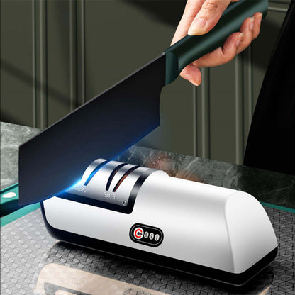 Electric Knife Sharpener – 3-Stage Precision Sharpening Tool (USB Rechargeable)