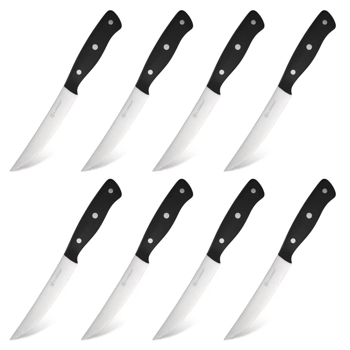 KATISUN 8-Piece Carbon Steel Knife Set
