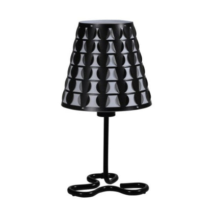 16  Traci Black Geometric Metal Table Lamp