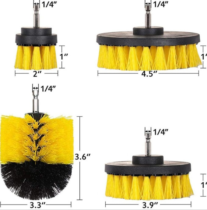 Electric Drill Cleaning Brush Attachment – Power Scrubber for Bathroom, Kitchen & Car