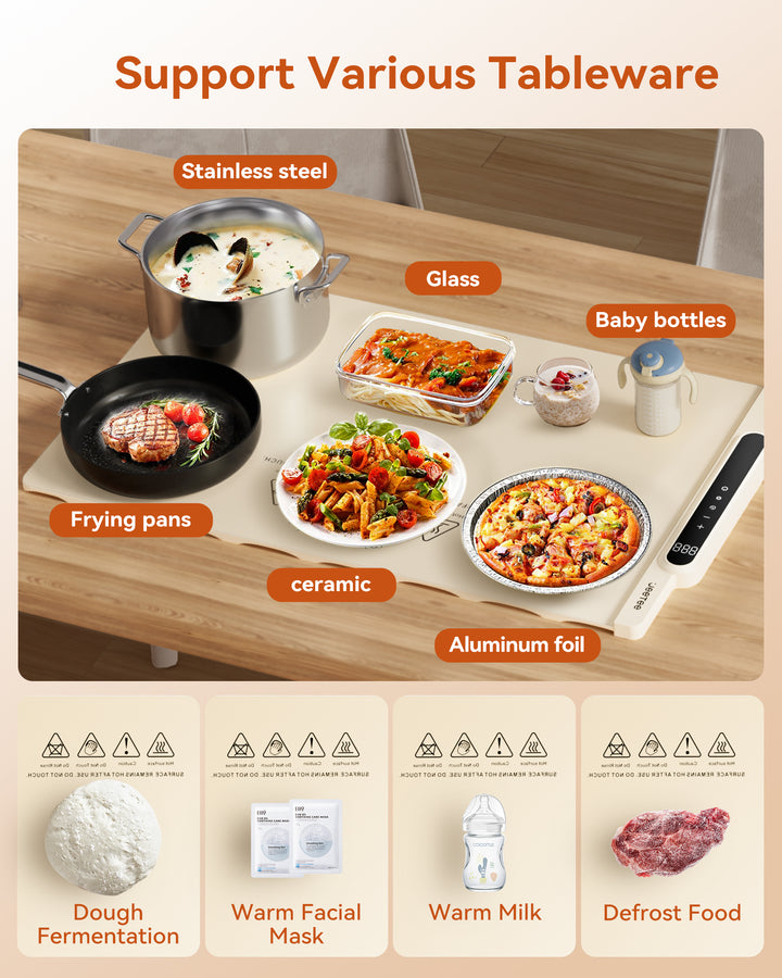 Silicone Food Heating Pad (Foldable Table Warmer)