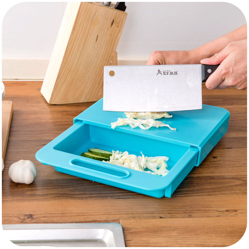 Multifunction Chopping Board with Drain Basket – 3-in-1 Kitchen Prep Station