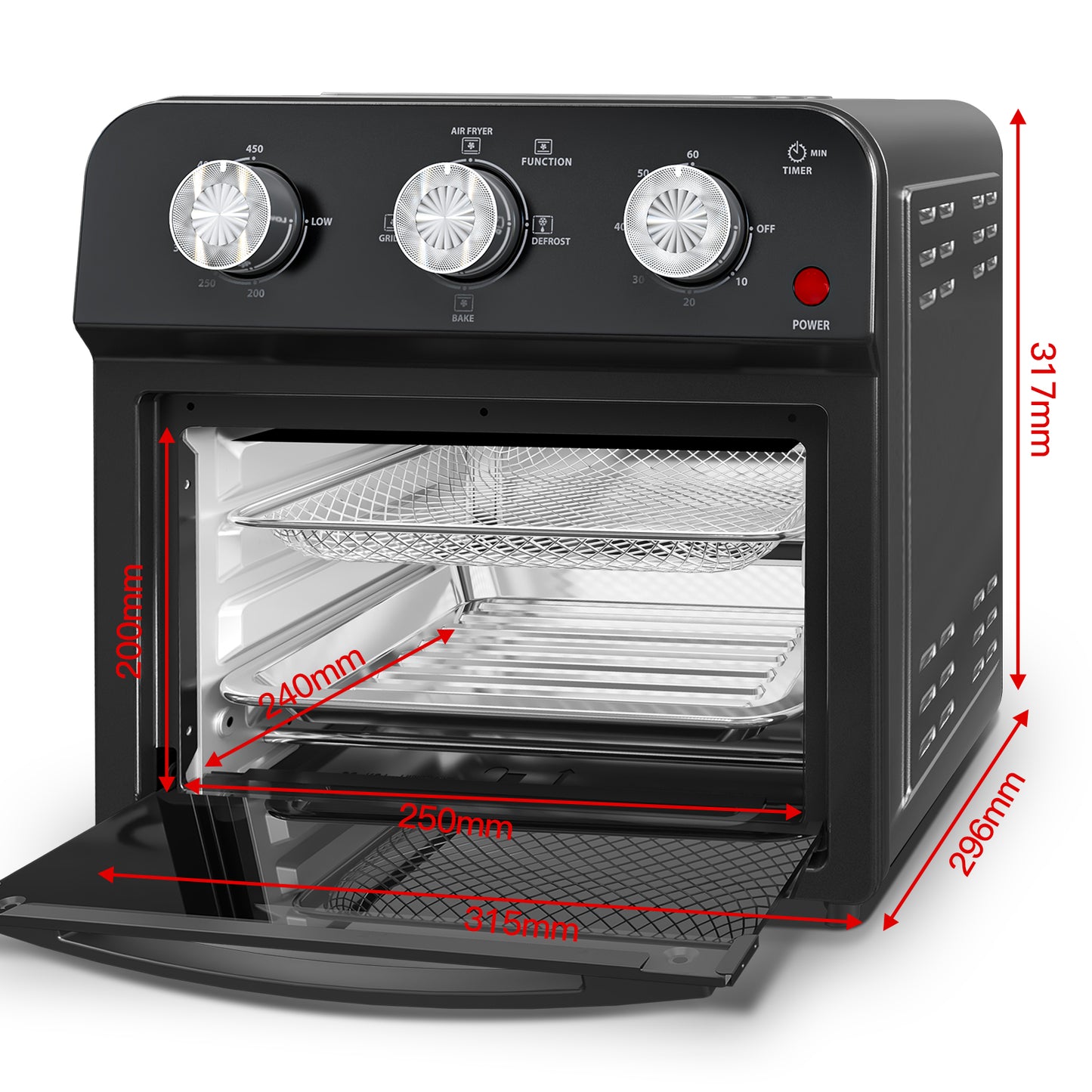12L Air Fryer Oven – Multi-Function Family Size Cooker