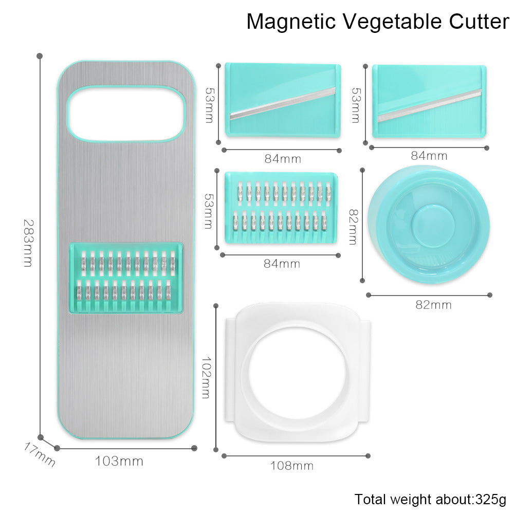 5-Piece Vegetable Grater & Slicer Set – Multi-Function Kitchen Tool with Stainless Steel Blades