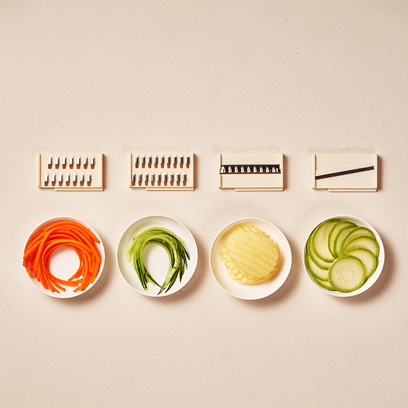 3-Blade Vegetable Chopper & Slicer – Multi-Function Cutter with Storage Container