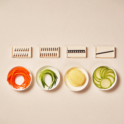 3-Blade Vegetable Chopper & Slicer – Multi-Function Cutter with Storage Container