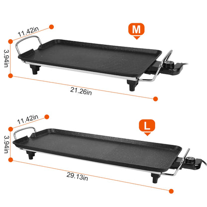 🔥 Electric BBQ Grill Griddle – 1500W Non-Stick Indoor/Outdoor Grill