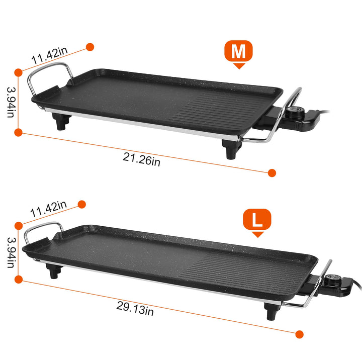 🔥 Electric BBQ Grill Griddle – 1500W Non-Stick Indoor/Outdoor Grill