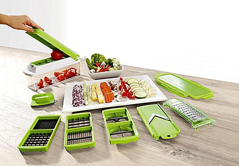 All-in-One Manual Food Chopper – Multi-Function Vegetable, Fruit & Meat Cutter