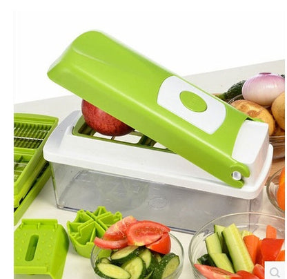 All-in-One Manual Food Chopper – Multi-Function Vegetable, Fruit & Meat Cutter