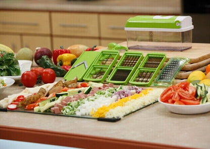 All-in-One Manual Food Chopper – Multi-Function Vegetable, Fruit & Meat Cutter