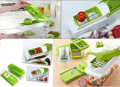 All-in-One Manual Food Chopper – Multi-Function Vegetable, Fruit & Meat Cutter