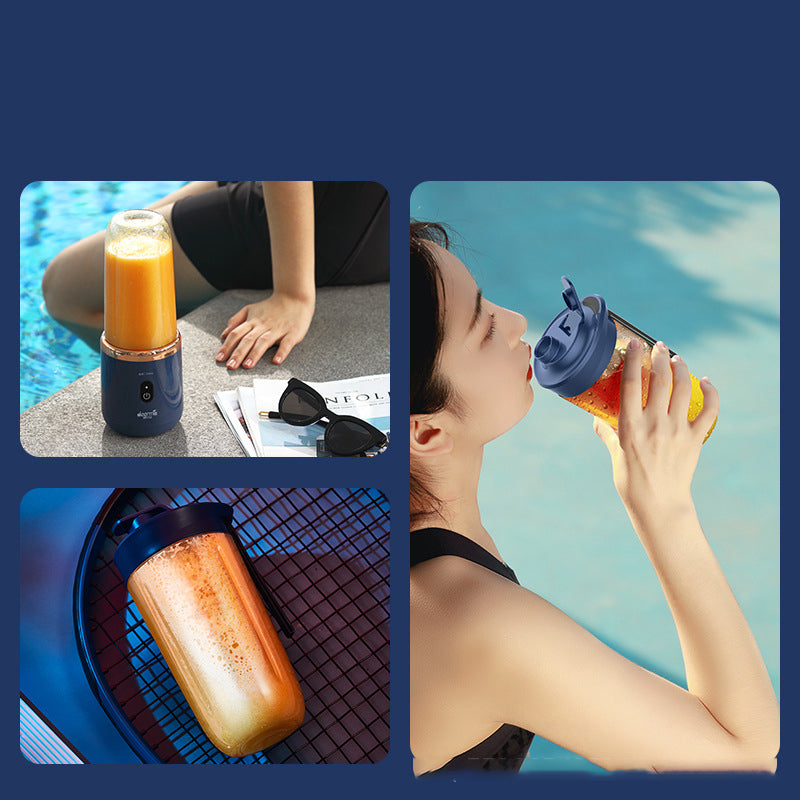 Portable Blender Juicer – USB Rechargeable Smoothie Maker (700ml High-Power Travel Blender)