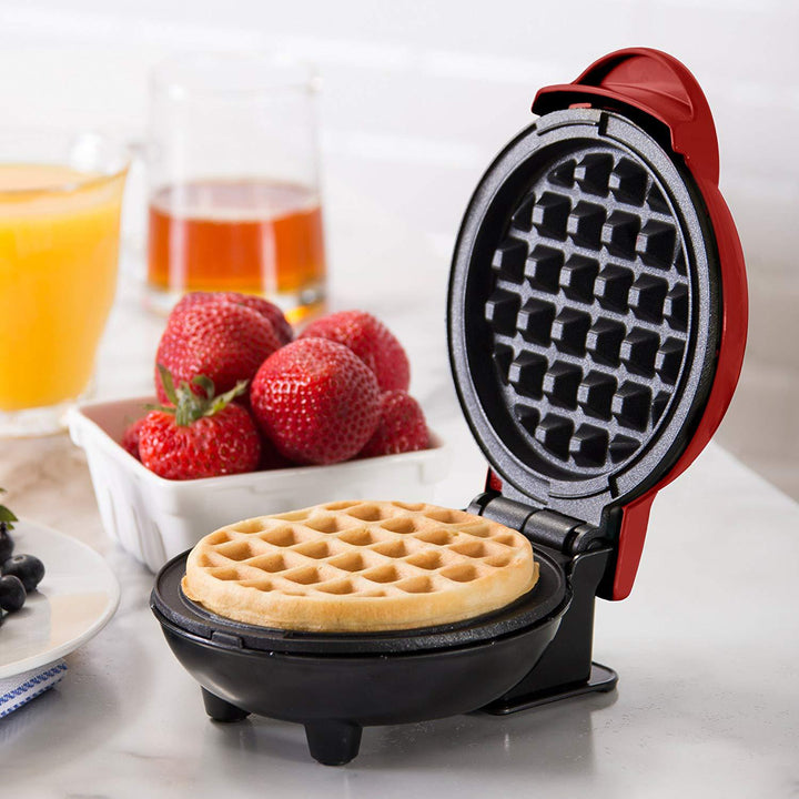 Mini Waffle Maker – Compact Non-Stick Breakfast Maker (350W, Portable Design)