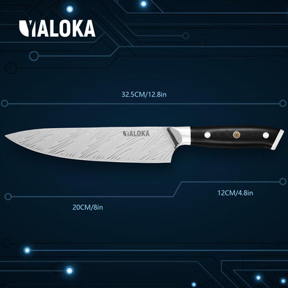 Premium Chef Knife (Black Titanium-Coated – G10 Handle)