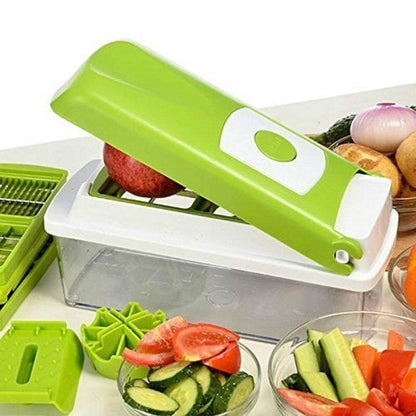 All-in-One Manual Food Chopper – Multi-Function Vegetable, Fruit & Meat Cutter