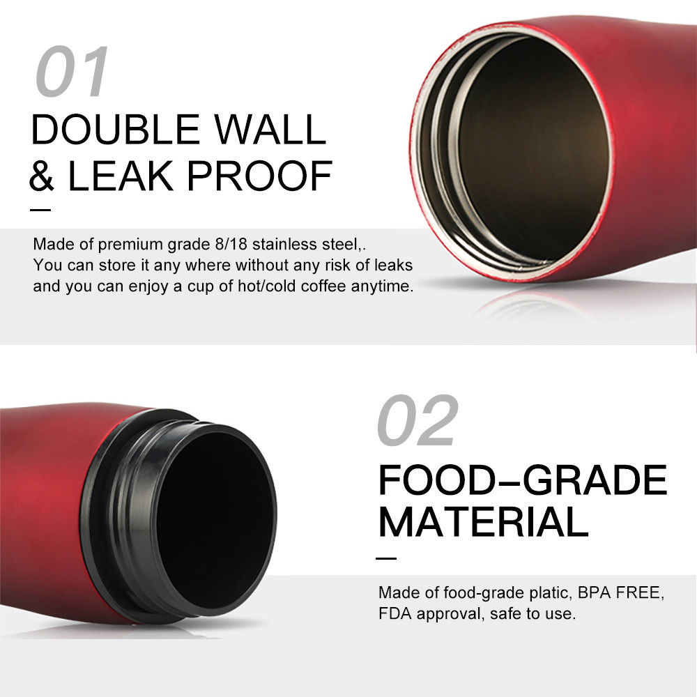 Portable French Press Travel Mug – 2-in-1 Coffee Maker & Insulated Thermos