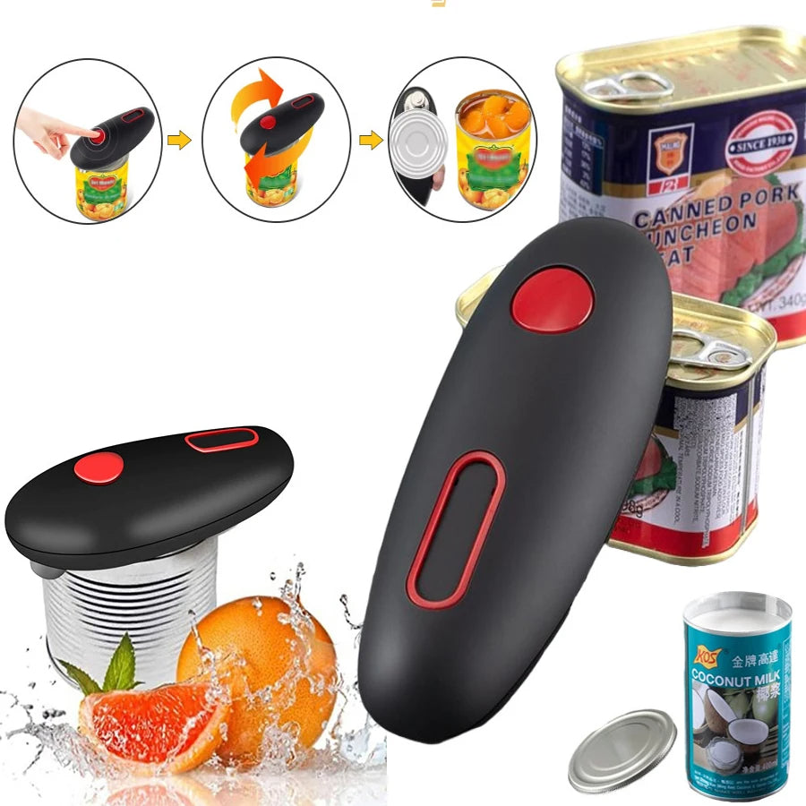 Electric Can Opener – Hands-Free Automatic Smooth Edge Opener (Battery Powered)