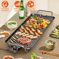 🔥 Electric BBQ Grill Griddle – 1500W Non-Stick Indoor/Outdoor Grill
