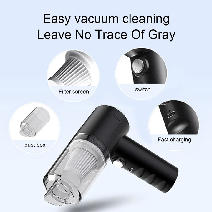 120W Cordless Handheld Vacuum Cleaner – Portable Mini Car & Home Cleaner (Wireless & Powerful Suction)