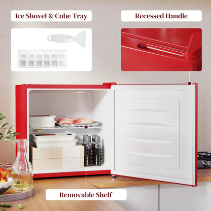 1.1 Cu. Ft Compact Mini Freezer (Red)