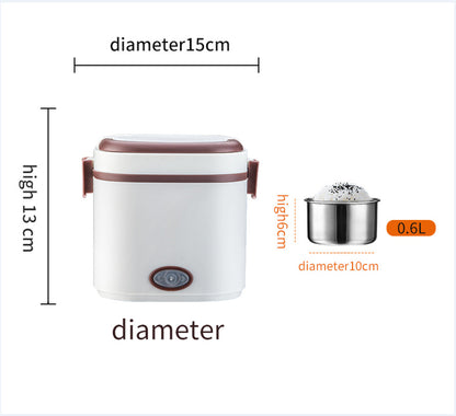 Electric Lunch Box – Portable Food Warmer with Stainless Steel Container (1.2L)