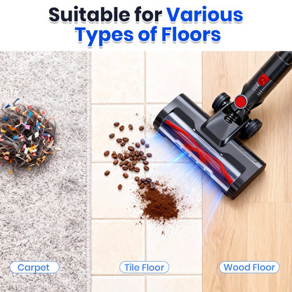 Cordless 3-in-1 Power Vacuum Cleaner – Black & Red Edition