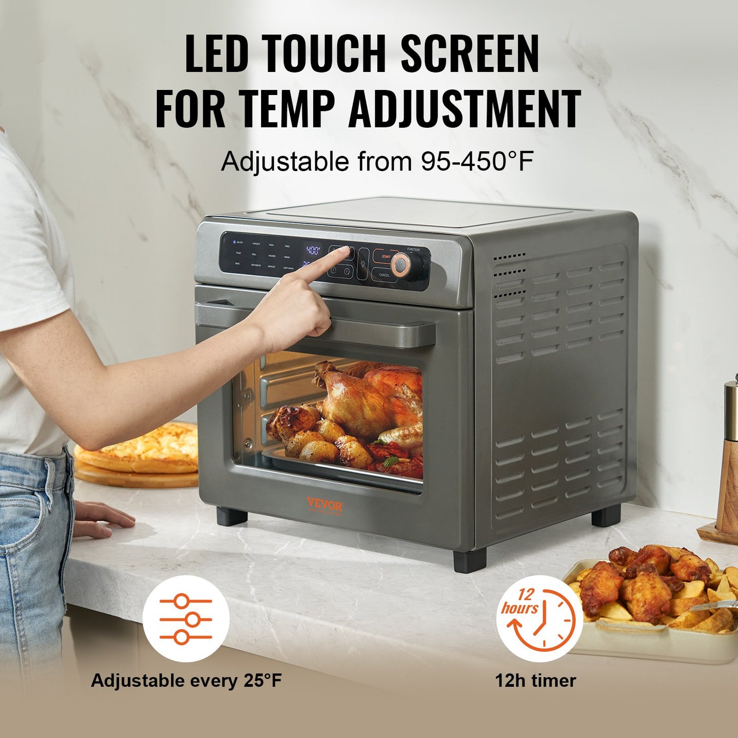 VEVOR 12-in-1 Convection Oven – Toaster, Air Fryer & More