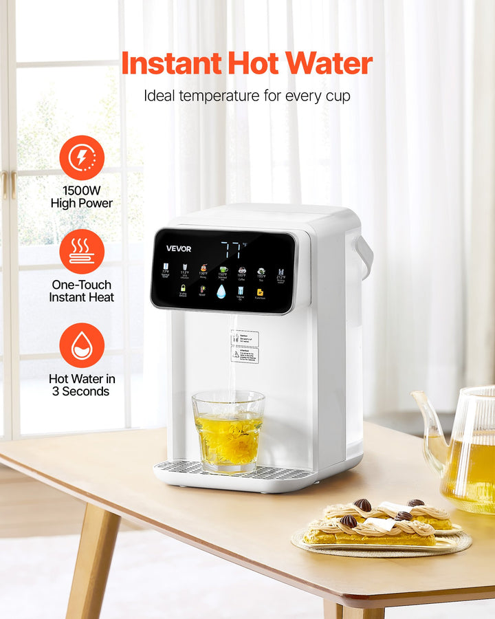 Instant Hot Water Dispenser – 7 Temp & 7 Volume Settings (118oz Tank)