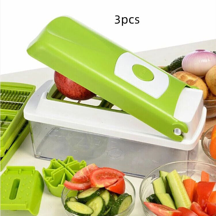 All-in-One Manual Food Chopper – Multi-Function Vegetable, Fruit & Meat Cutter