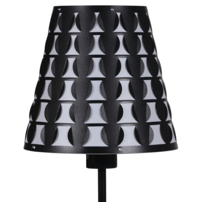 16  Traci Black Geometric Metal Table Lamp