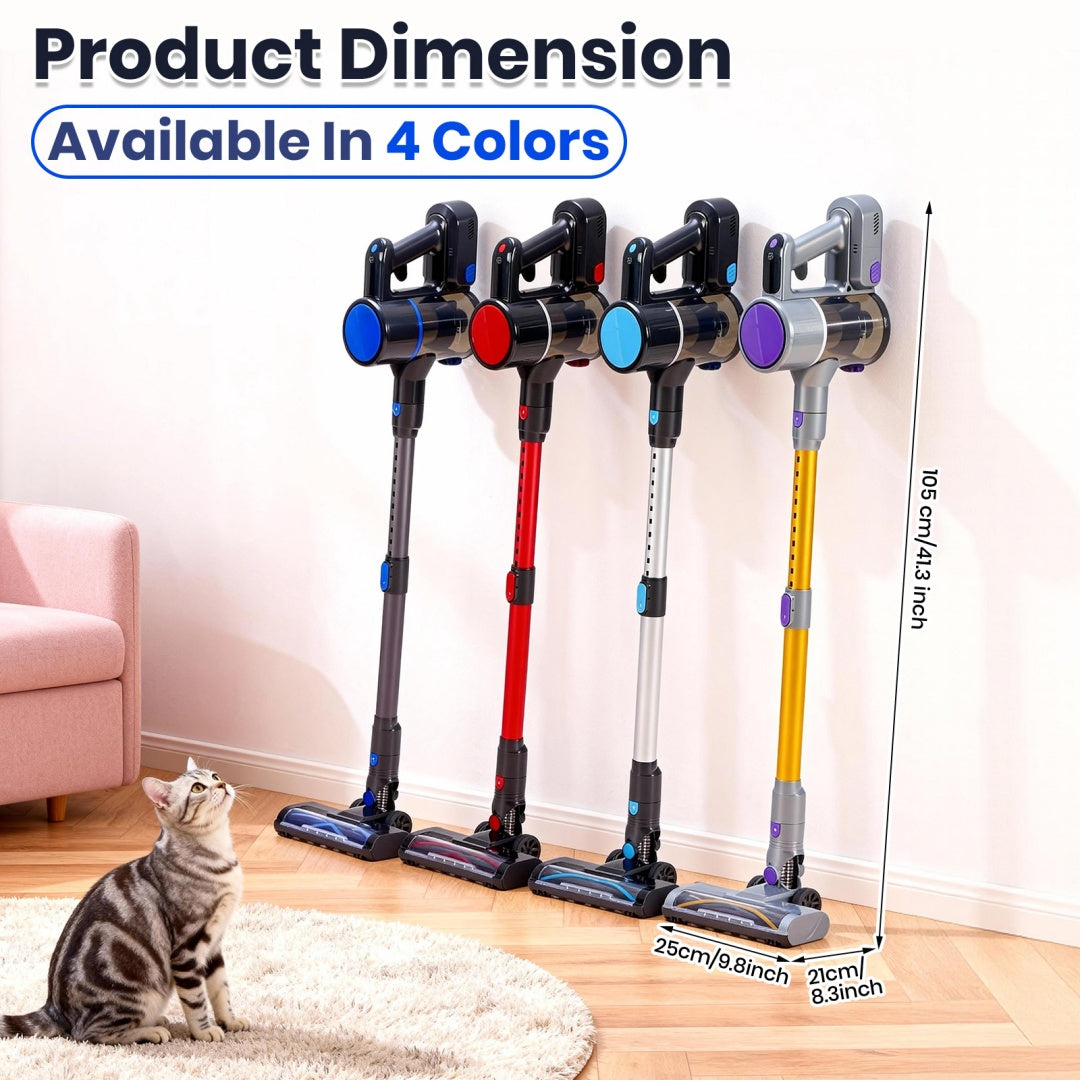 Cordless 3-in-1 Smart Vacuum Cleaner – Purple Yellow Edition