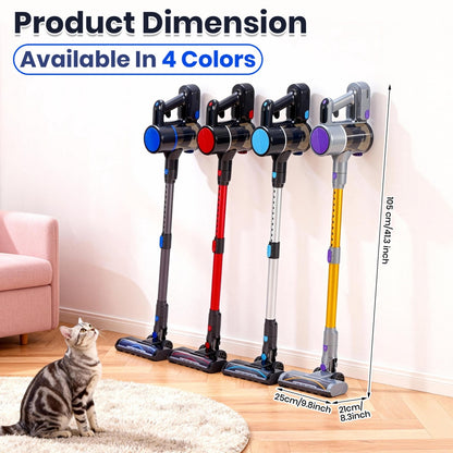 Cordless 3-in-1 Smart Vacuum Cleaner – Purple Yellow Edition
