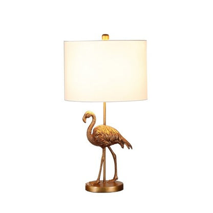 26" Matte Gold Flamingo Table Lamp – Statement Home Décor