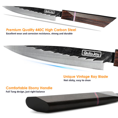 Qulajoy 8” Japanese Chef Knife (440C High Carbon Steel)