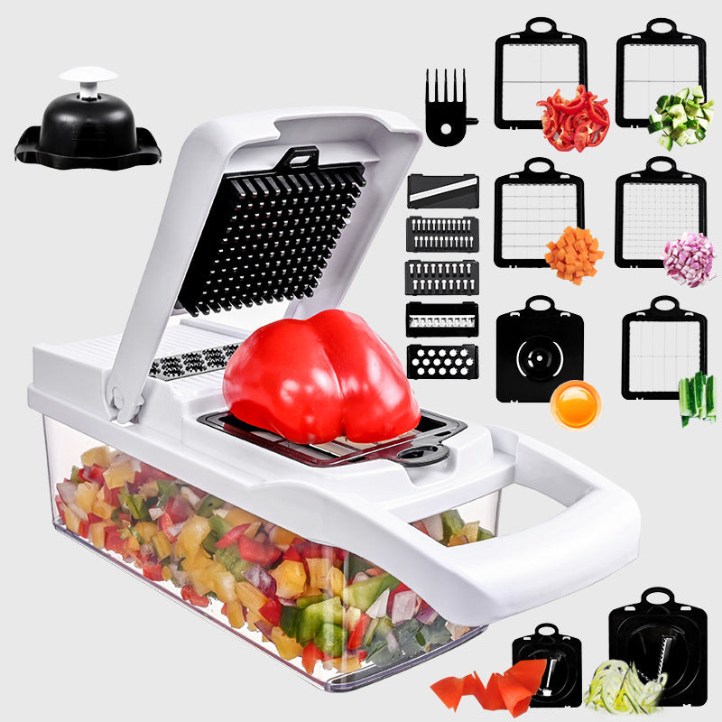 Multi-Function Vegetable Slicer Set (15–26 Pieces) – All-in-One Kitchen Cutting System