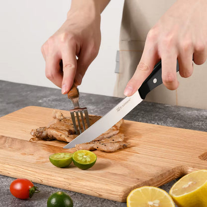 KATISUN 8-Piece Carbon Steel Knife Set