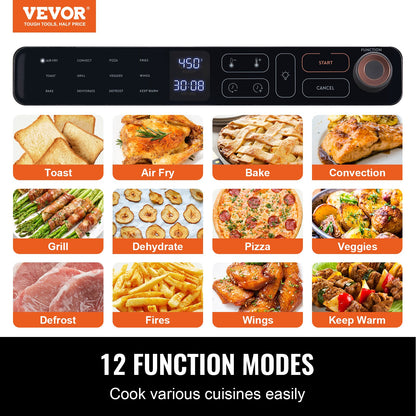 VEVOR 12-in-1 Convection Oven – Toaster, Air Fryer & More