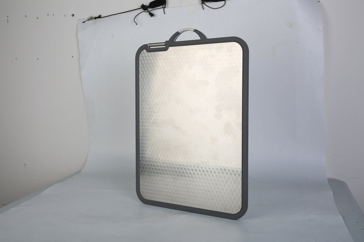 2-IN-1 Double-Sided Cutting Board (Stainless Steel + PP)