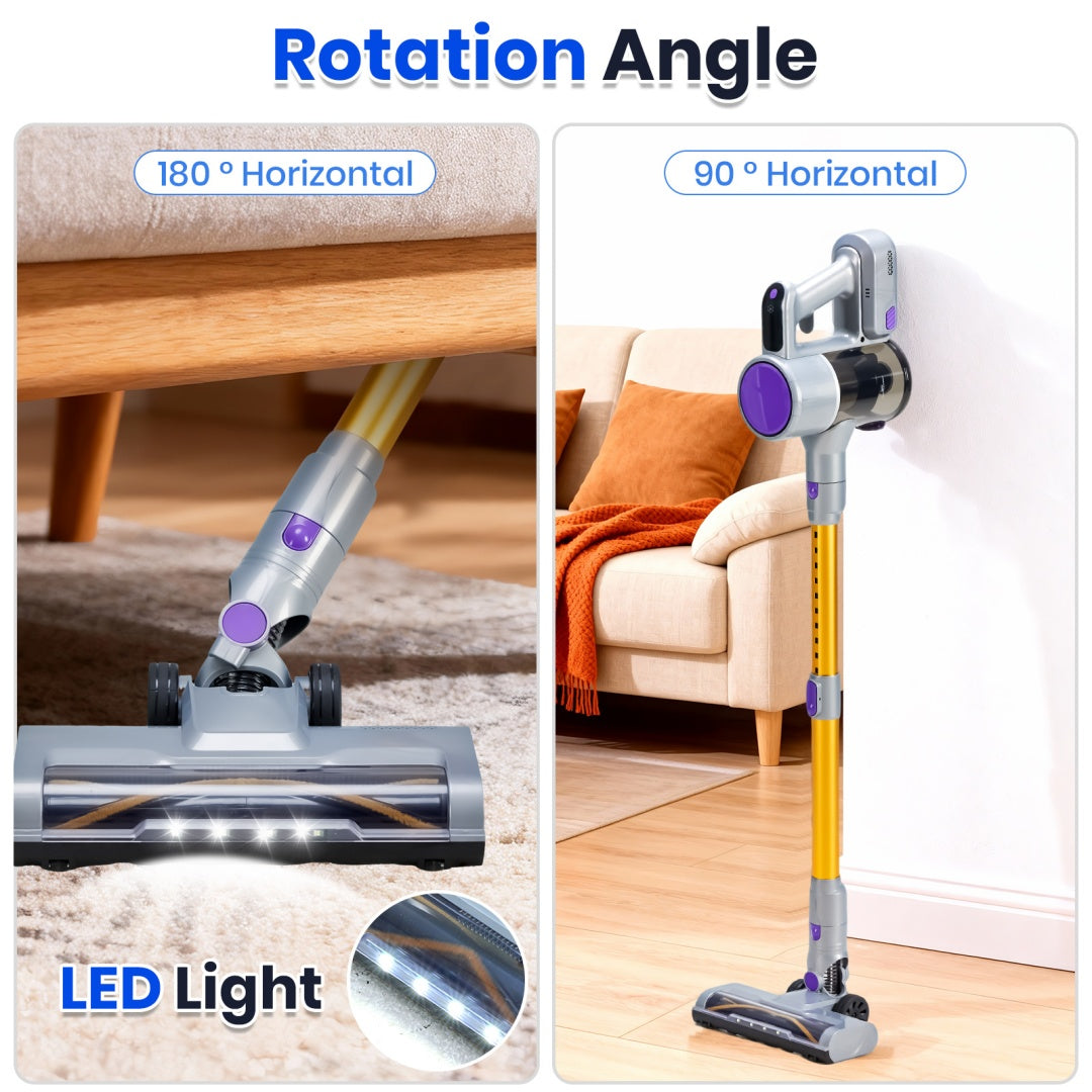 Cordless 3-in-1 Smart Vacuum Cleaner – Purple Yellow Edition