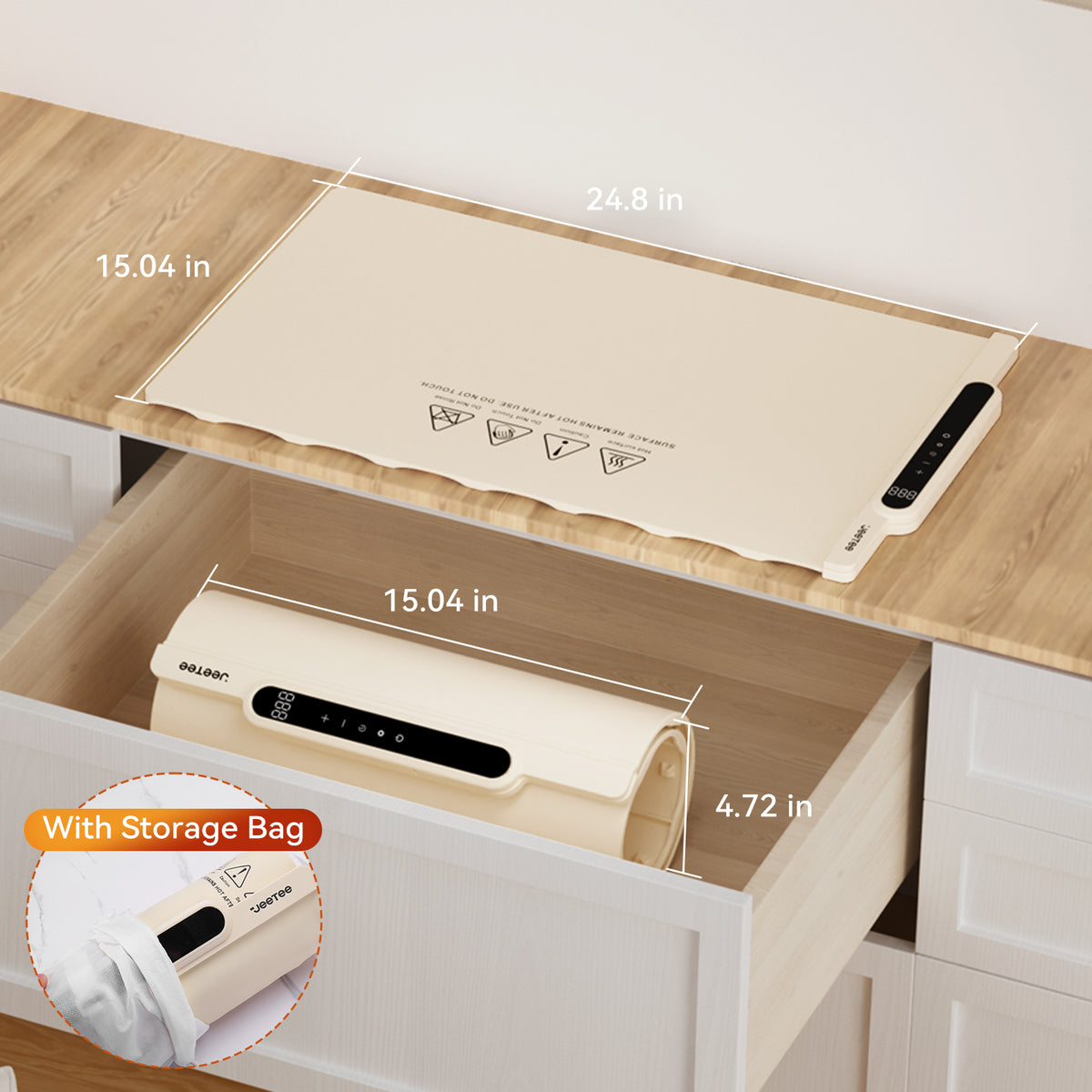 Silicone Food Heating Pad (Foldable Table Warmer)