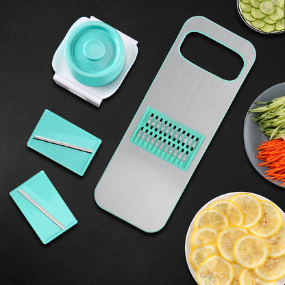 5-Piece Vegetable Grater & Slicer Set – Multi-Function Kitchen Tool with Stainless Steel Blades