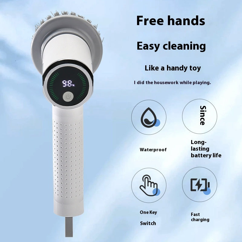 Wireless Electric Cleaning Brush – Cordless Power Scrubber (USB Type-C Rechargeable)