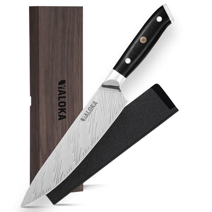 Premium Chef Knife (Black Titanium-Coated – G10 Handle)