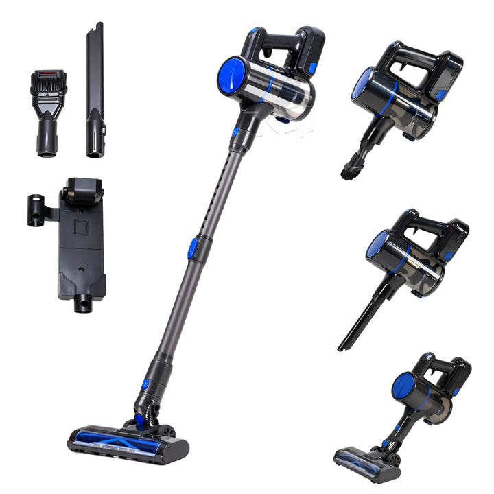 Cordless 3-in-1 Smart Vacuum Cleaner with LED Brush & Cyclone Filtration