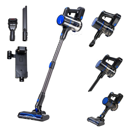Cordless 3-in-1 Smart Vacuum Cleaner with LED Brush & Cyclone Filtration