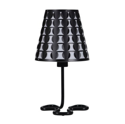16  Traci Black Geometric Metal Table Lamp