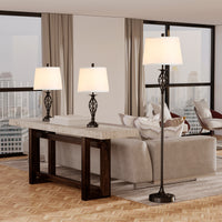 3-Piece Vintage Lamp Set – Elegant Lighting for Every Room