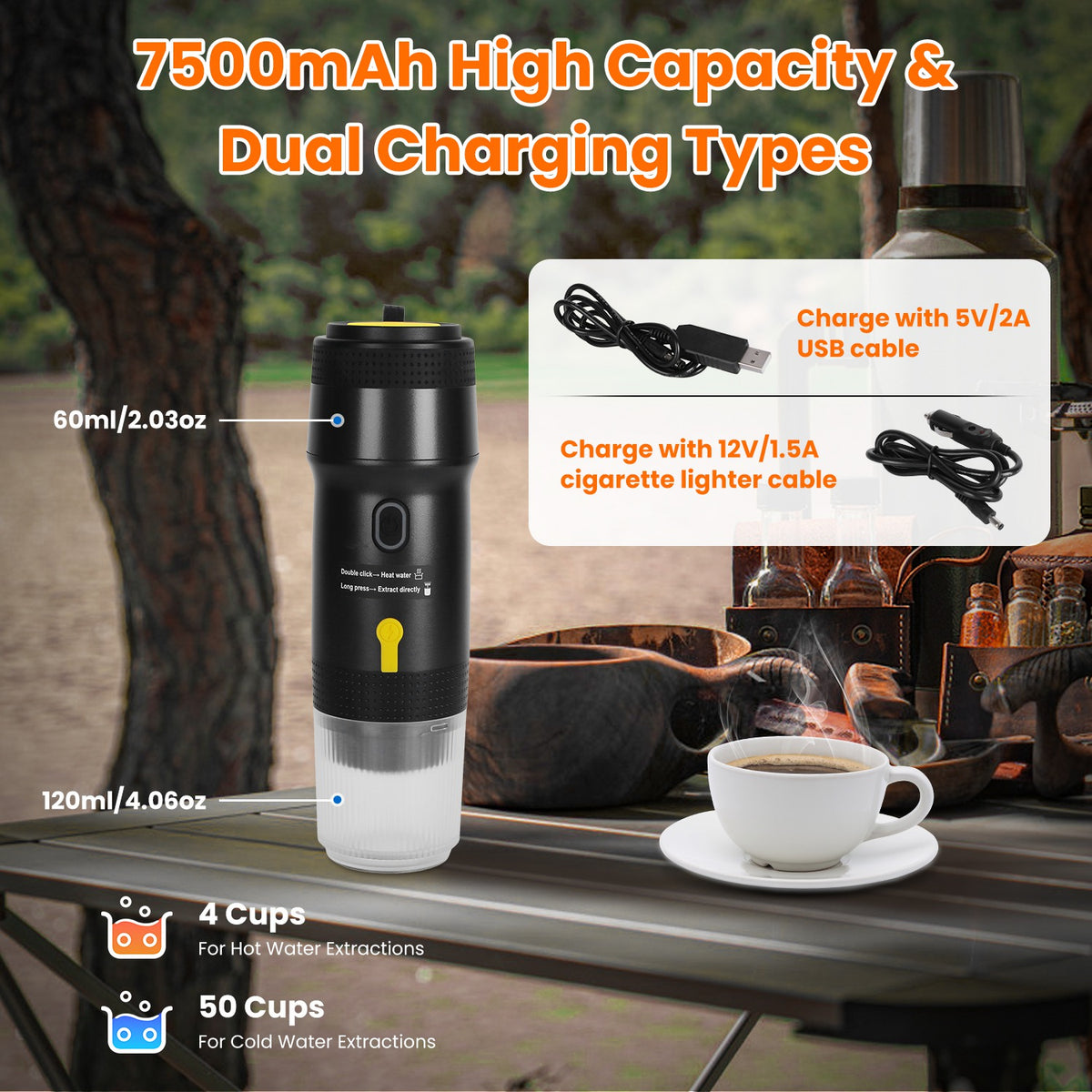 Portable Espresso Coffee Maker – Brew Anywhere, Anytime
